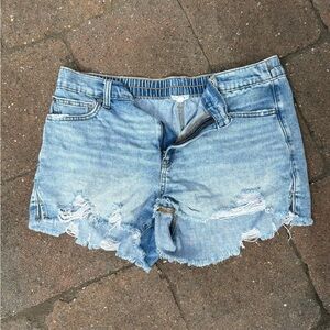 Aerie denim shorts size large gently used